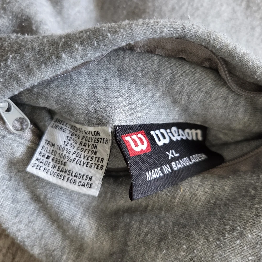 Y2K Wilson Reversible Windbreaker Track Jacket Mens XL Blue Gray VTG Full-zip‎